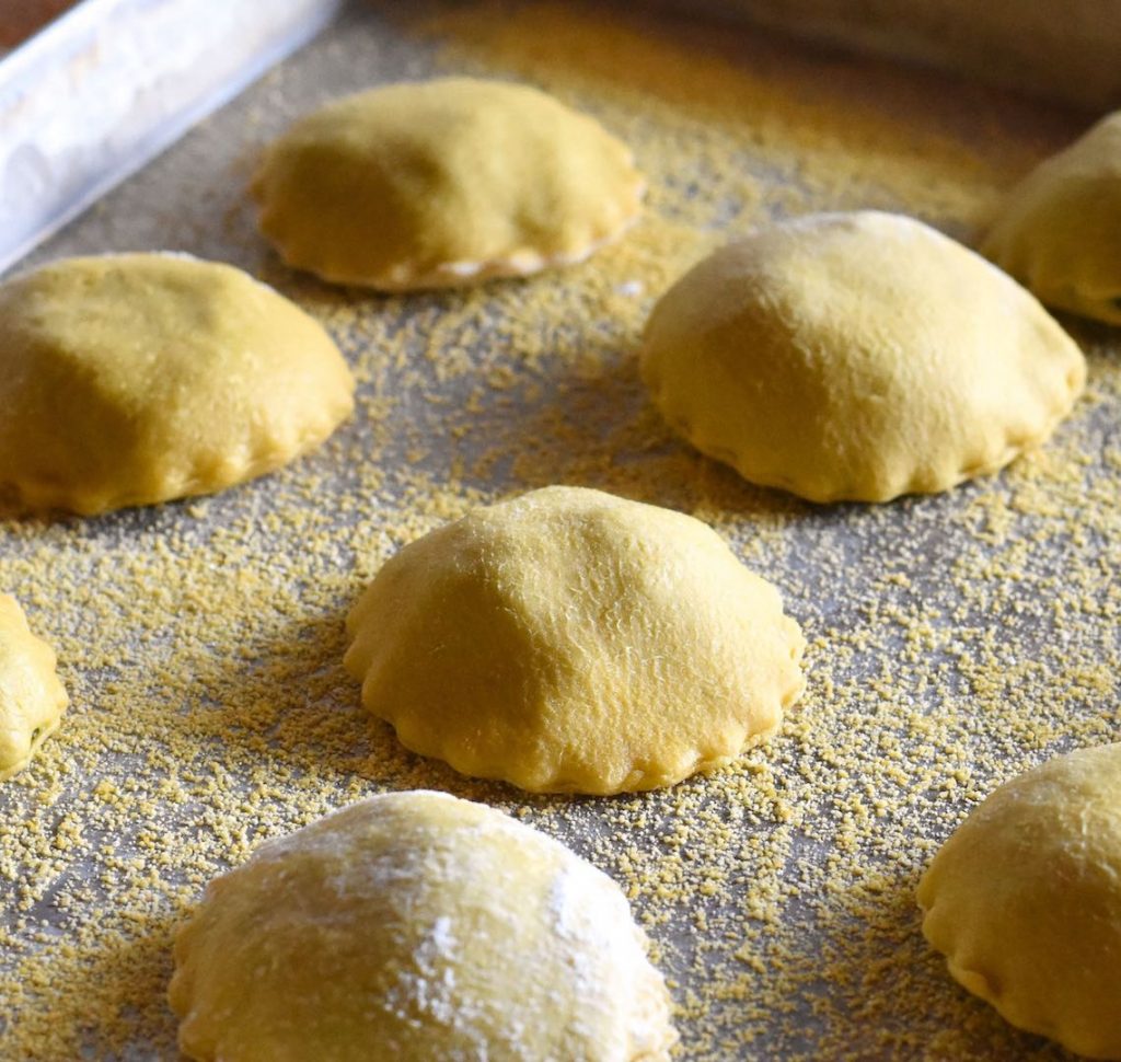 ravioli di cavolo nero