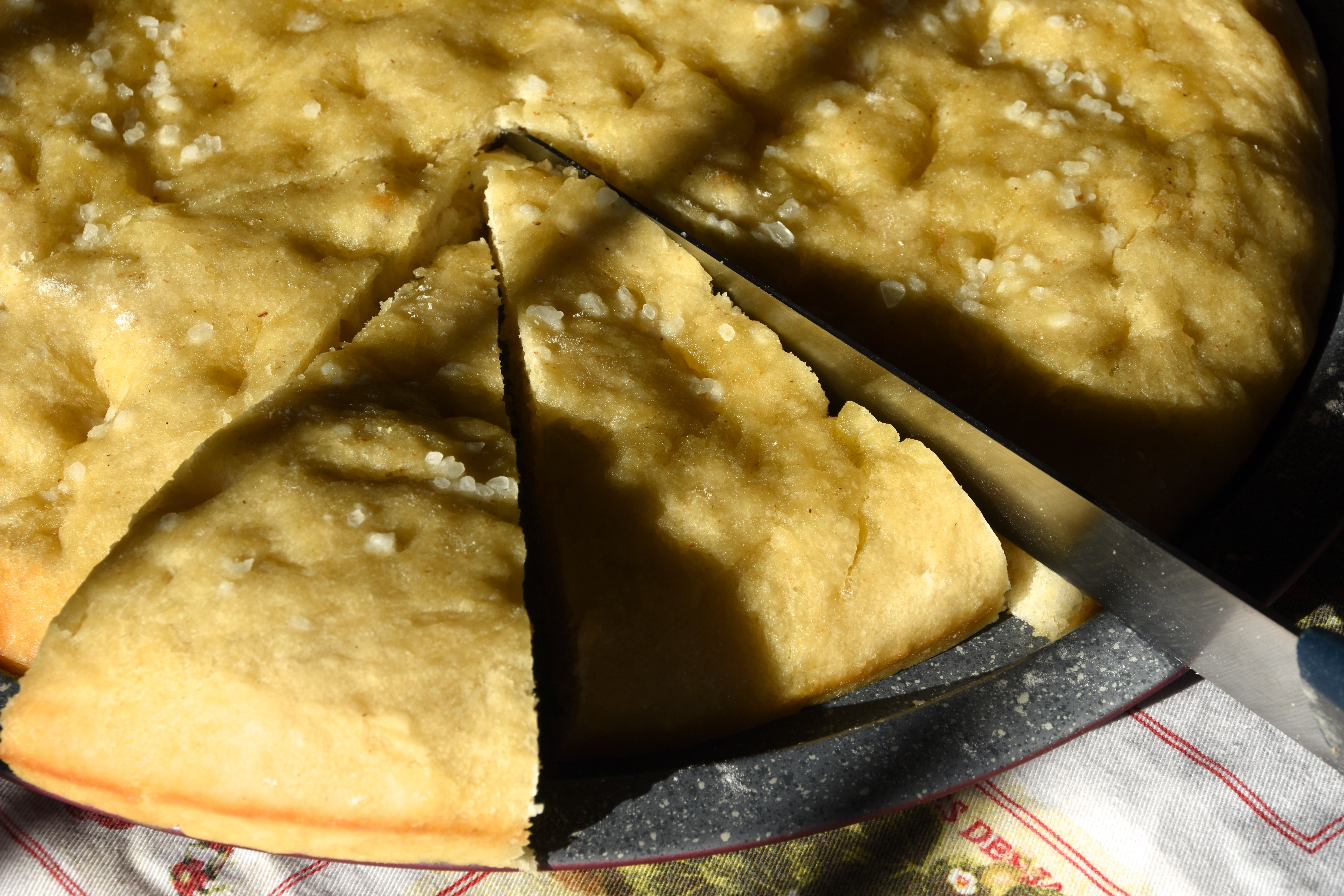 Focaccia con farina di riso – Profumo di Broccoli