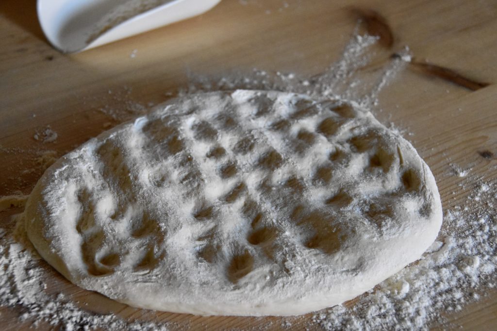 focaccia pizza senza lievito