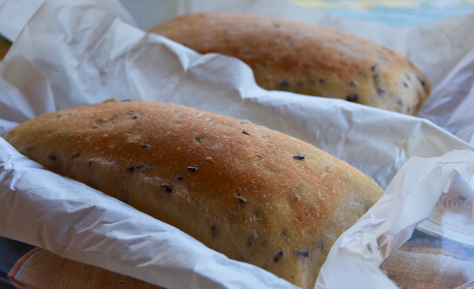 pane Bonci con riso venere