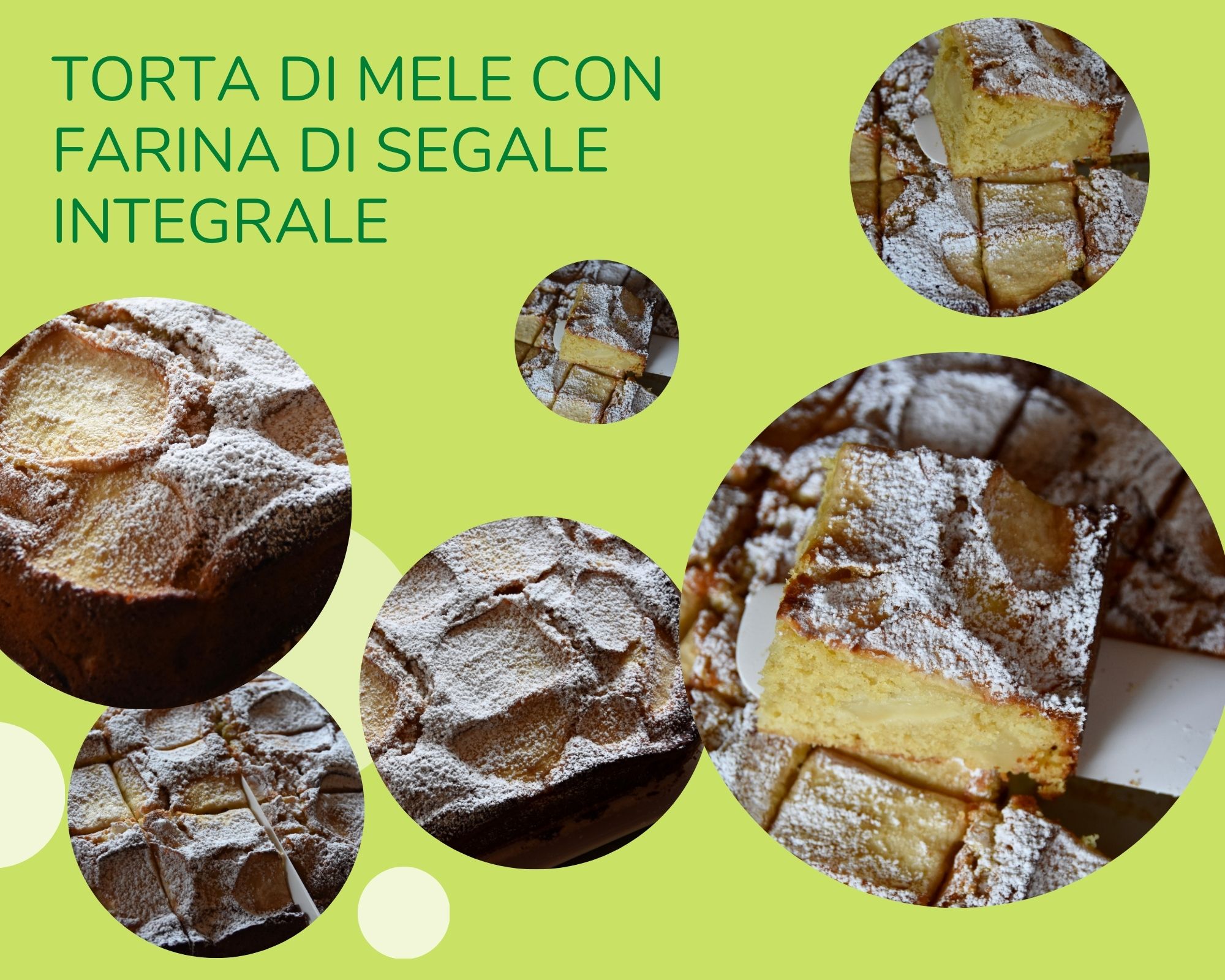 Torta di mele con farina di segale integrale - Profumo di ...