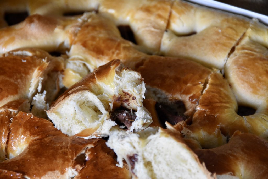 focaccia dolce cioccolato