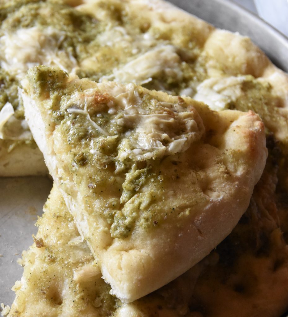 pizza pesto basilico