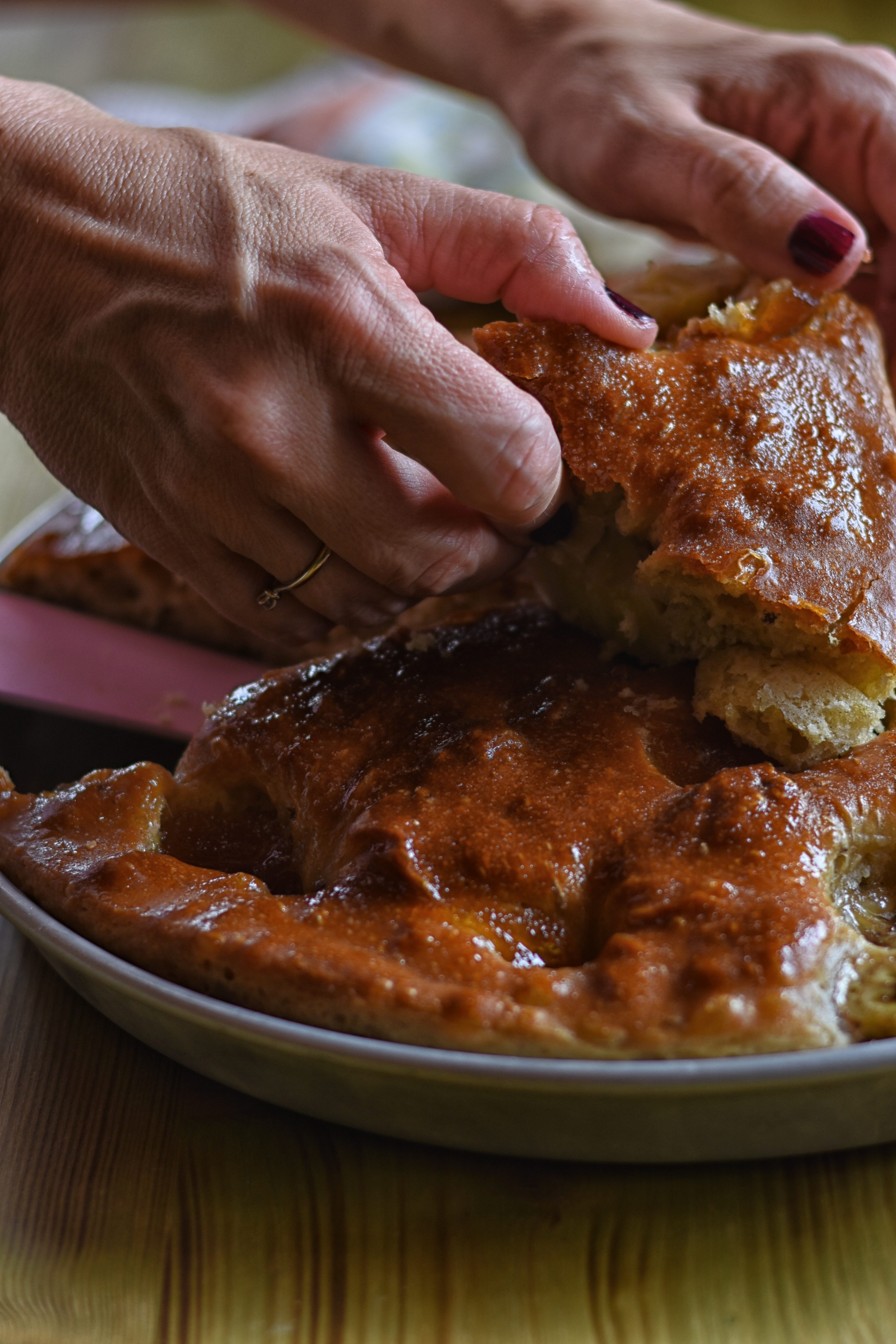 focaccia dolce banane