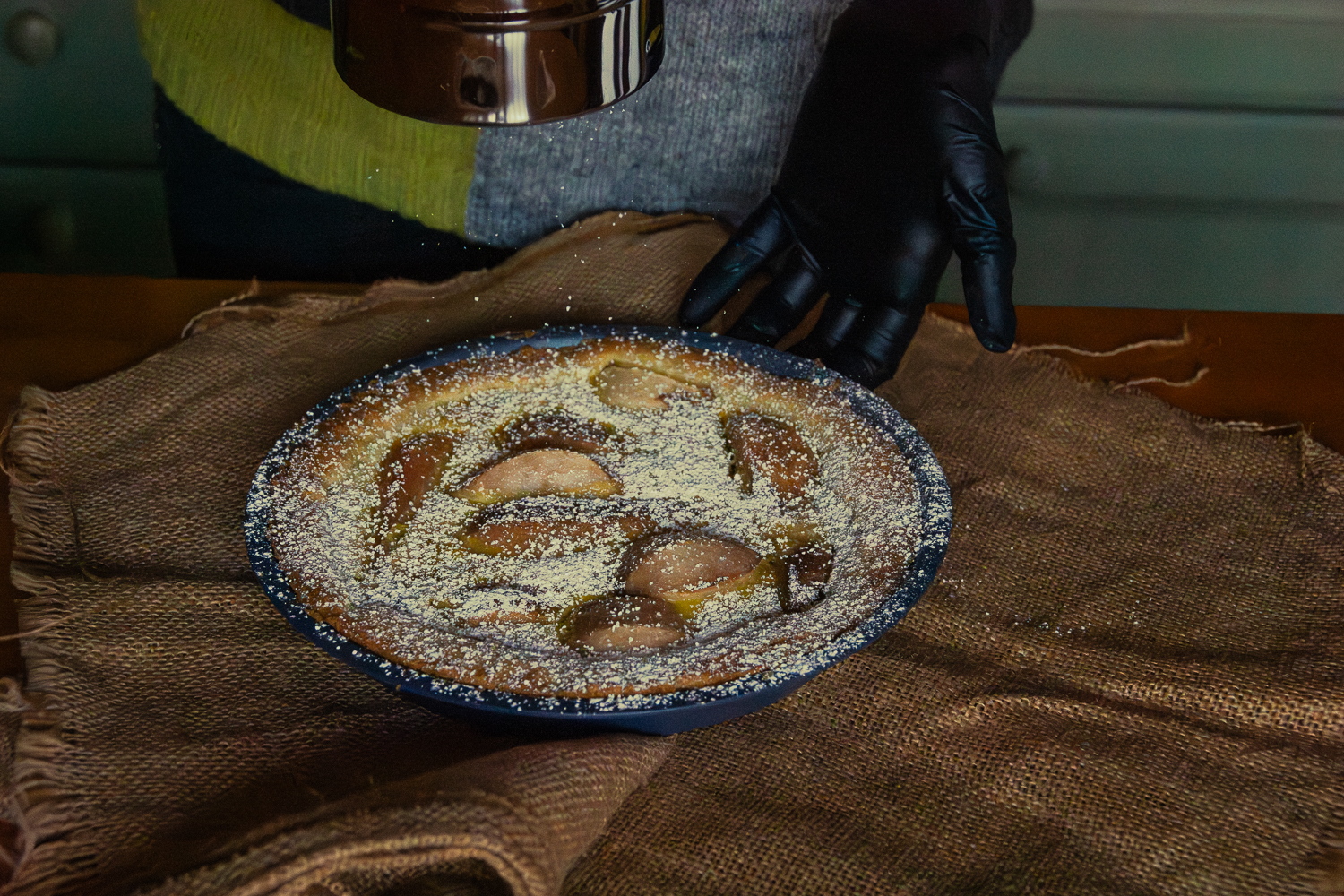 torta crema brandy pere