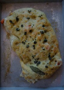 focaccia pancetta e broccoli