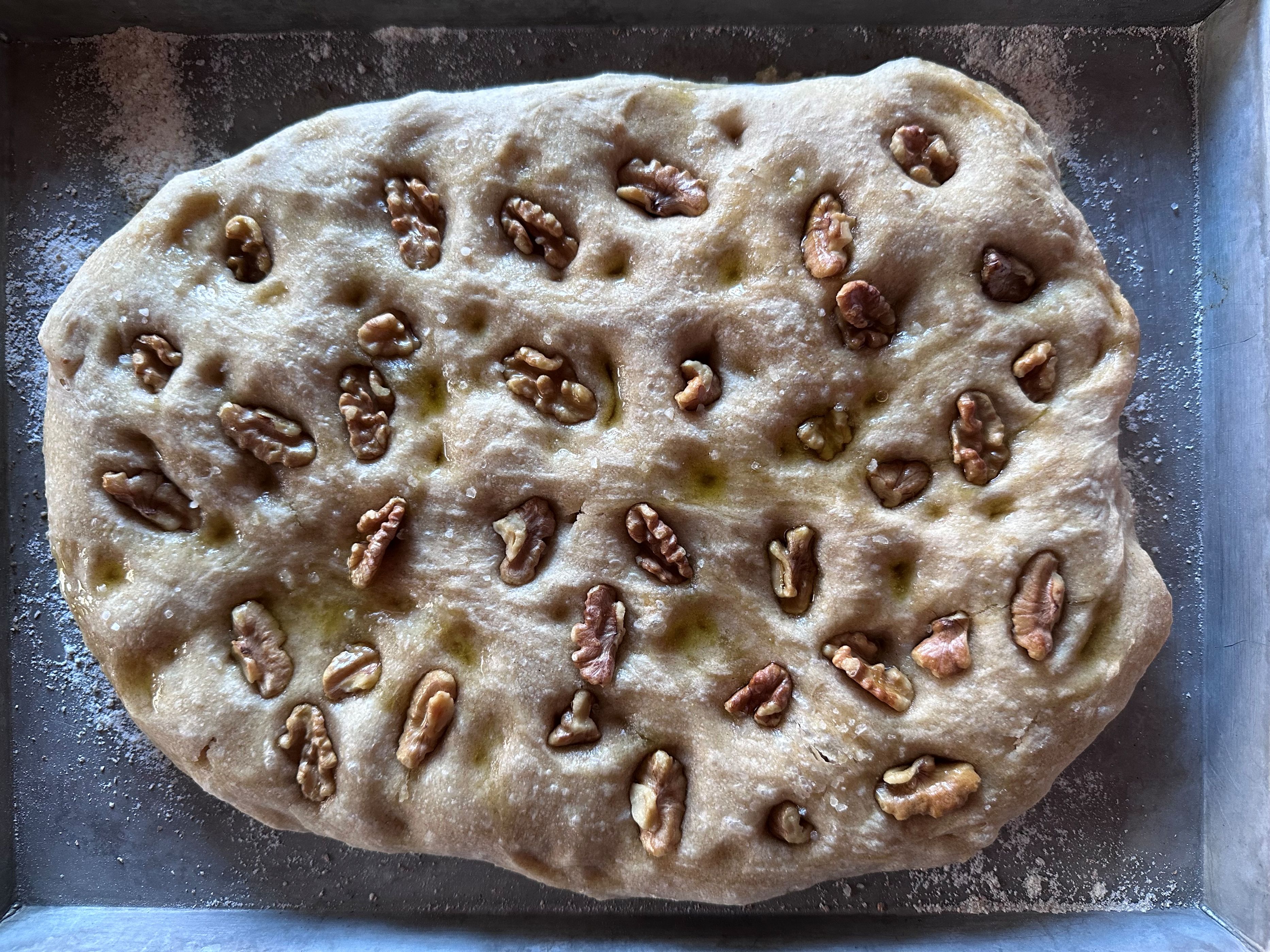 focaccia noci